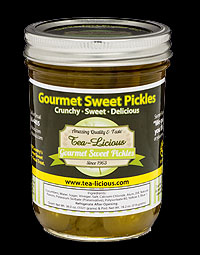 Jar of Tea-licious Gourmet Sweet Pickles